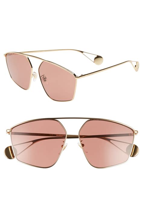 aviator gucci sunglasses womens|gucci 60mm aviator sunglasses.